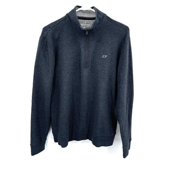 Vineyard Vines Other - Vineyard Vines Long Sleeve Pullover Men's Size M Blue 1/4 Zip Cotton